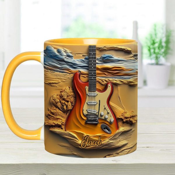 Love Guitar - Personalized Guitar Accent Mug