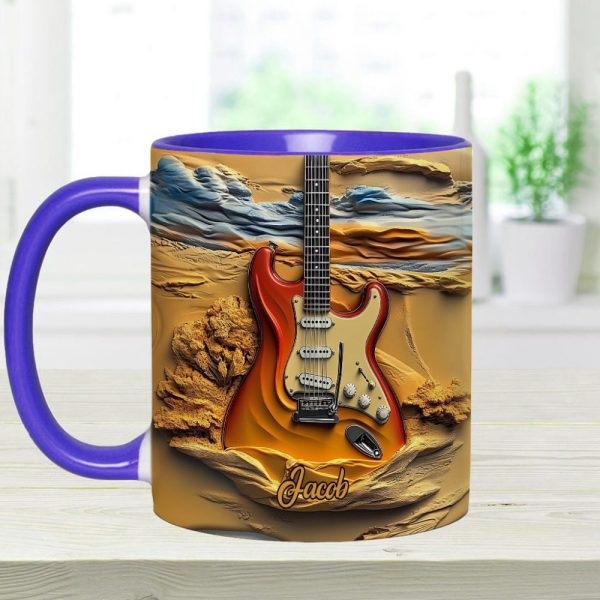 Love Guitar - Personalized Guitar Accent Mug