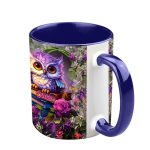 Beautiful Owl Book Lovers - Personalized Book Accent Mug