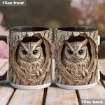 Hollow Watcher - Personalized Owl Accent Mug