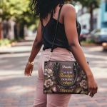 So Very Thankful - Personalized Leather Handbag Stb30