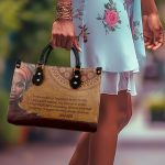 Kaleidoscope Of Beauty - Personalized Leather Handbag Sb01