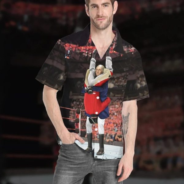 3D George Washington Stunner Custom Cosplay Short Sleeve Shirt Hawaiian Shirts Qt306041Lb