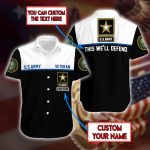 Custom Name Us Army Veteran Personalized Hawaiian Shirt Atp107039