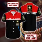 Custom Name Us Army Veteran Personalized Hawaiian Shirt Atp107039