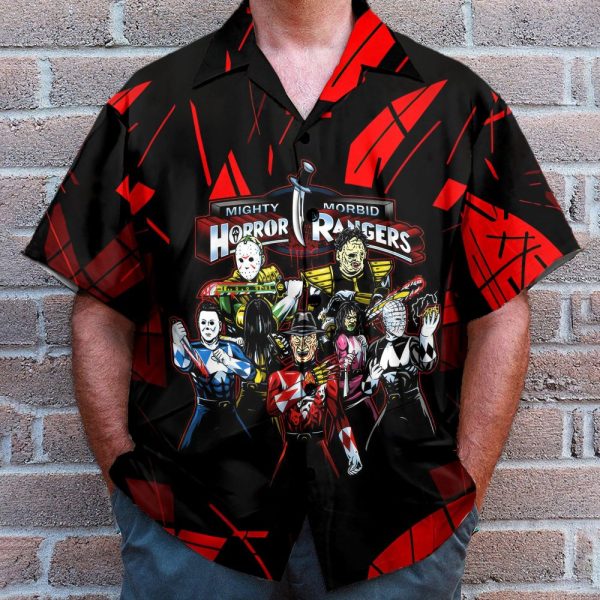 3D Horror Rangers Custom Cosplay Hawaiian Shirt Qt305180Lb
