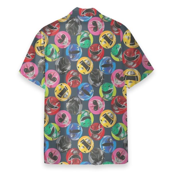 Mighty Morphin Power Rangers Movie Helmet Hawaiian Shirt & Beach Shorts