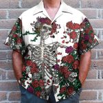 Grateful Dead Skull With Rose Hawaiian Shirt