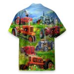 Real Men Drive Tractors Men'S Button'S Up Shirts Hawaiian Shirt