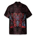 Goat Head Pentagram With Hell Fire Satanic Gothic Hawaiian Shirt