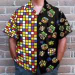 Rubik Men'S Button'S Up Shirts Hawaiian Shirt & Beach Shorts