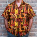Drums Percussion Sets Egyptian Hawaiian Shirt & Beach Shorts