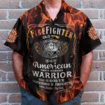 Firefighter Old Time American Thick-Skinned Warrior Hawaiian Shirt
