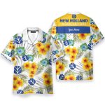 Custom Name New Holland Personalized Hawaiian Shirt & Beach Shorts