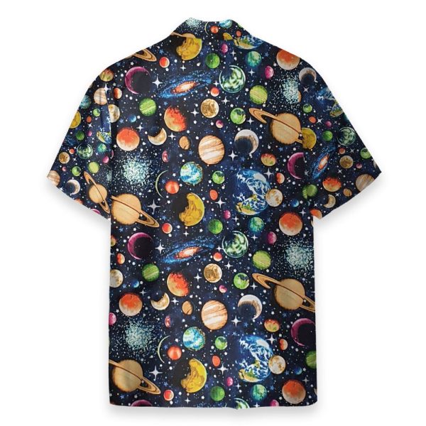 Solar System, Galaxy, Universe Pattern Hawaiian Shirt & Beach Shorts