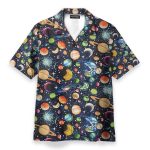 Solar System, Galaxy, Universe Pattern Hawaiian Shirt & Beach Shorts