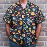 Solar System, Galaxy, Universe Pattern Hawaiian Shirt & Beach Shorts