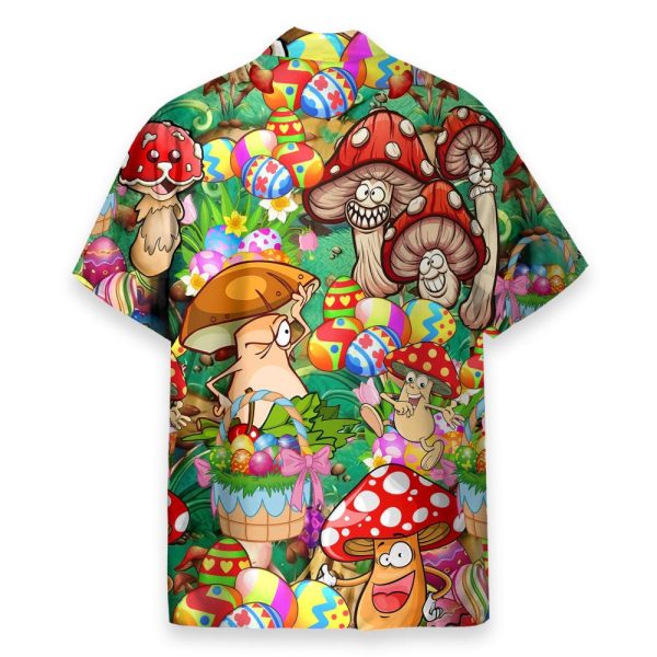 Happy Easter Hippie Mushroom Hawaiian Shirt
