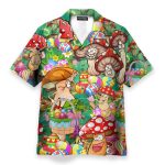 Happy Easter Hippie Mushroom Hawaiian Shirt