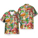 Happy Easter Hippie Mushroom Hawaiian Shirt