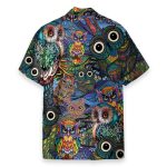 Colorful Hippie Owls Peace Life Hawaiian Shirt
