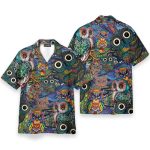 Colorful Hippie Owls Peace Life Hawaiian Shirt