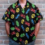 Funny Uno Card Reverse And Block Icon Hawaiian Shirt & Beach Shorts
