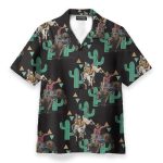 Rodeo Cactus Bull Riding Summer Hawaiian Shirt
