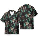 Rodeo Cactus Bull Riding Summer Hawaiian Shirt