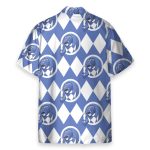 Mighty Morphin Power Rangers Blue Ranger Cosplay Costume Hawaiian Shirt & Beach Shorts