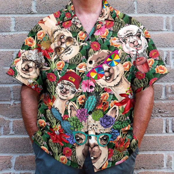 Llama Hawaiian Shirts Klz1072160Lb