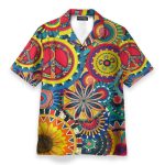 Hippie Colorful Summer Vibe Tropical Hawaiian Shirt