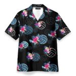 Volleyball Tropical Men'S Button'S Up Shirts Hawaiian Shirt