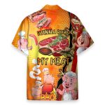 Wanna Rub My Meat Funny Barbecue Hawaiian Shirt