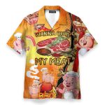 Wanna Rub My Meat Funny Barbecue Hawaiian Shirt