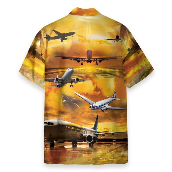 Planes Men'S Button'S Up Shirts Hawaiian Shirt