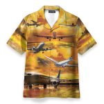 Planes Men'S Button'S Up Shirts Hawaiian Shirt