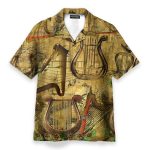 Ancient Harp Men'S Button'S Up Shirts Hawaiian Shirt