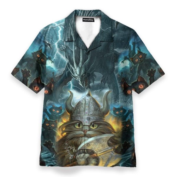 In Valhalla Cats See You Hawaiian Shirt