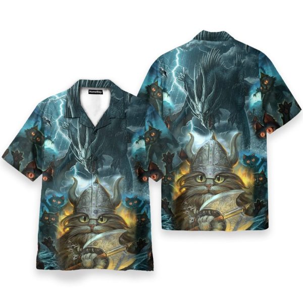 In Valhalla Cats See You Hawaiian Shirt