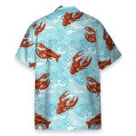 Lobster Blue Wave Tropical Hawaiian Shirt