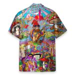 Colorful Mushroom Hippie Funny Button'S Up Shirts Hawaiian Shirt