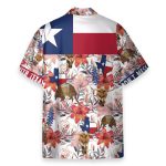 Texas Longhorn Bluebonnet And Armadillo Hawaiian Shirt