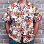 Texas Longhorn Bluebonnet And Armadillo Hawaiian Shirt