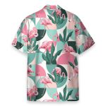Flamingo Exotic Patchwork Patterns Hawaiian Shirt & Beach Shorts