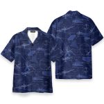 Aerodynamics Airplane Engineering Drawing Pictures Hawaiian Shirt & Beach Shorts