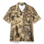 Amazing Chess Men'S Button'S Up Shirts Hawaiian Shirt