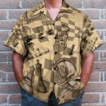 Amazing Chess Men'S Button'S Up Shirts Hawaiian Shirt