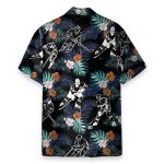 Hockey In Tropical Green Leaves Hawaiian Shirt & Beach Shorts