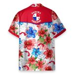 Custom Name Panama Tropical Flowers Pattern Personalized Hawaiian Shirt & Beach Shorts